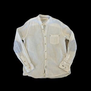 Massimo Dutti kids white linen button up Size 9/10
